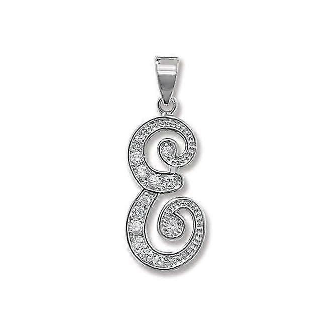 Acotis Silver Pendant Initial With Zirconia Accent G6128E