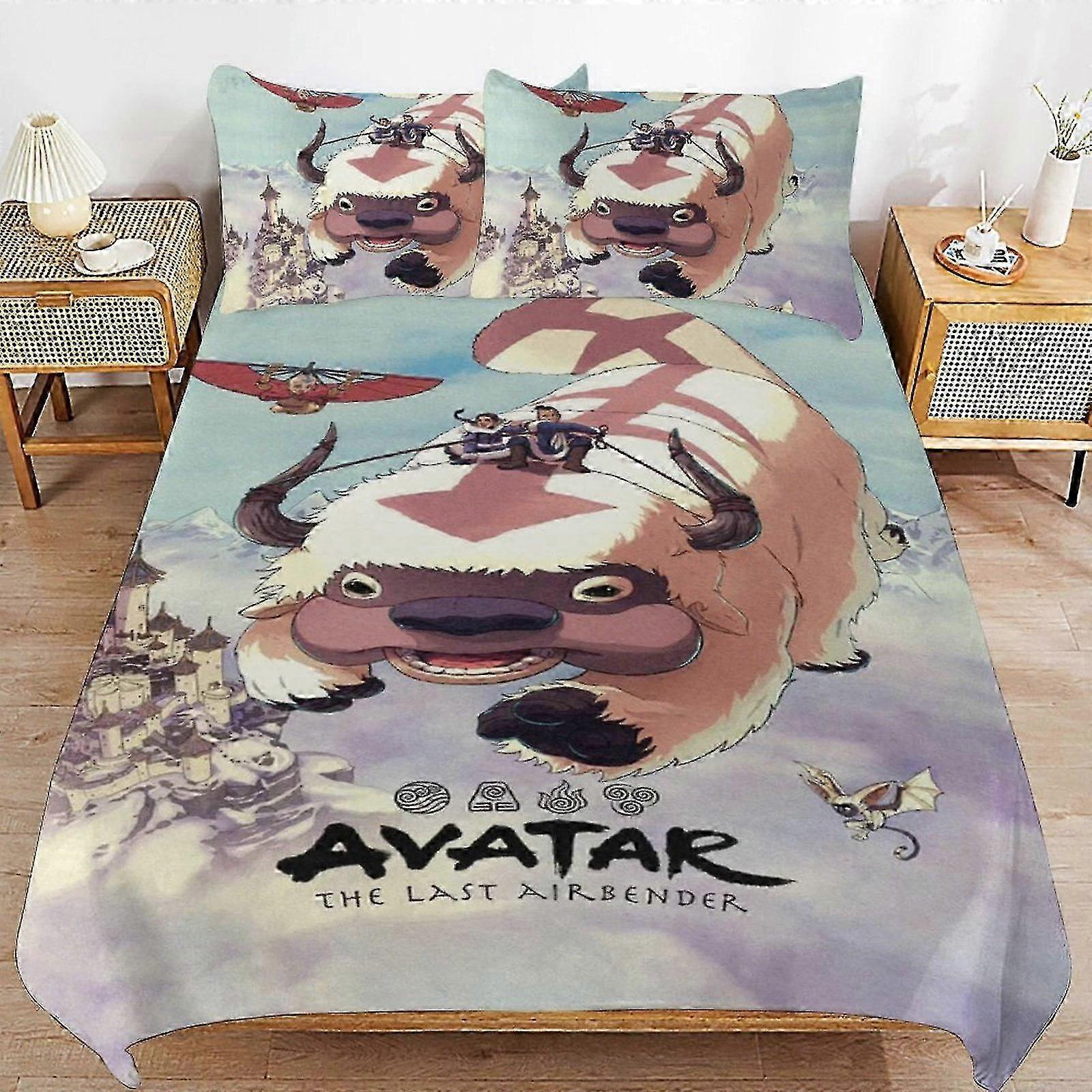 b467 Lençóis 3 Peças Avatar Avatar O Conjunto de Cama de 3 Peças 1 Capa de Colcha e 2 Fronhas Lençóis gb467