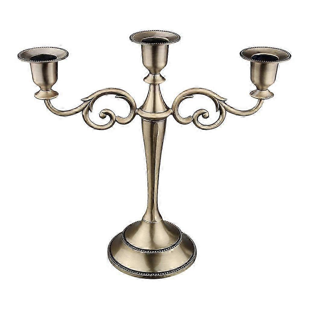 3 Candle Holder Pillar Candelabra Dining Props-