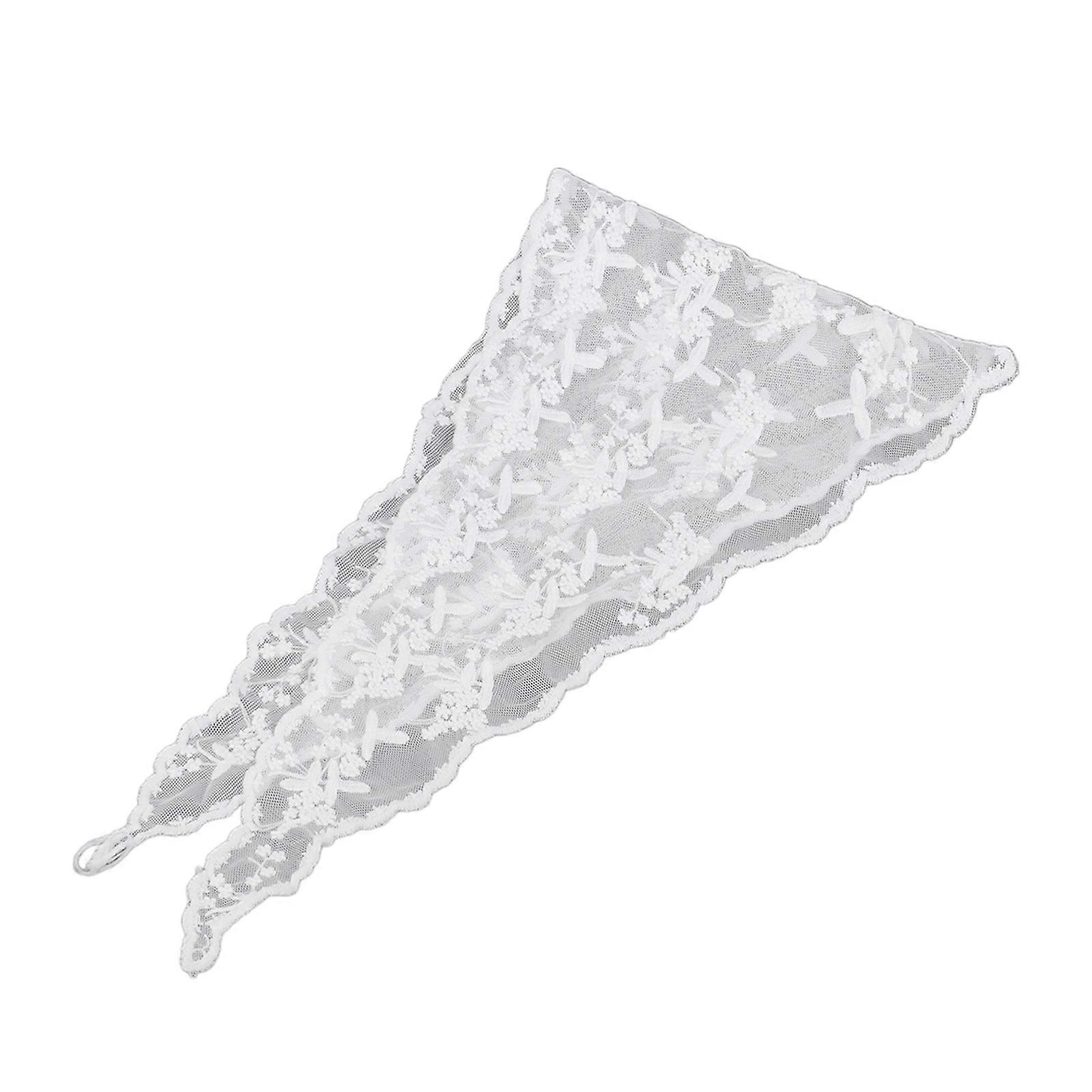 Elegant Lace Head Scarf with/without Lanyard Design Soft and Breathable Headwrap Cloth for Fashion Forward Women