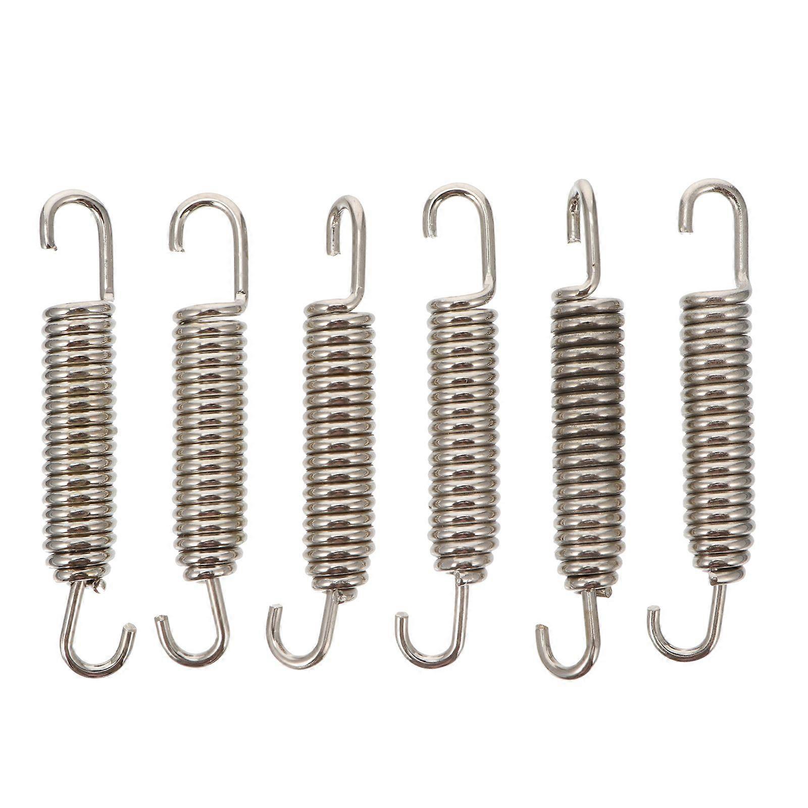 6pcs Motorcycle Exhaust System Fully Rotatable Mounting Springs for Motorcycle
