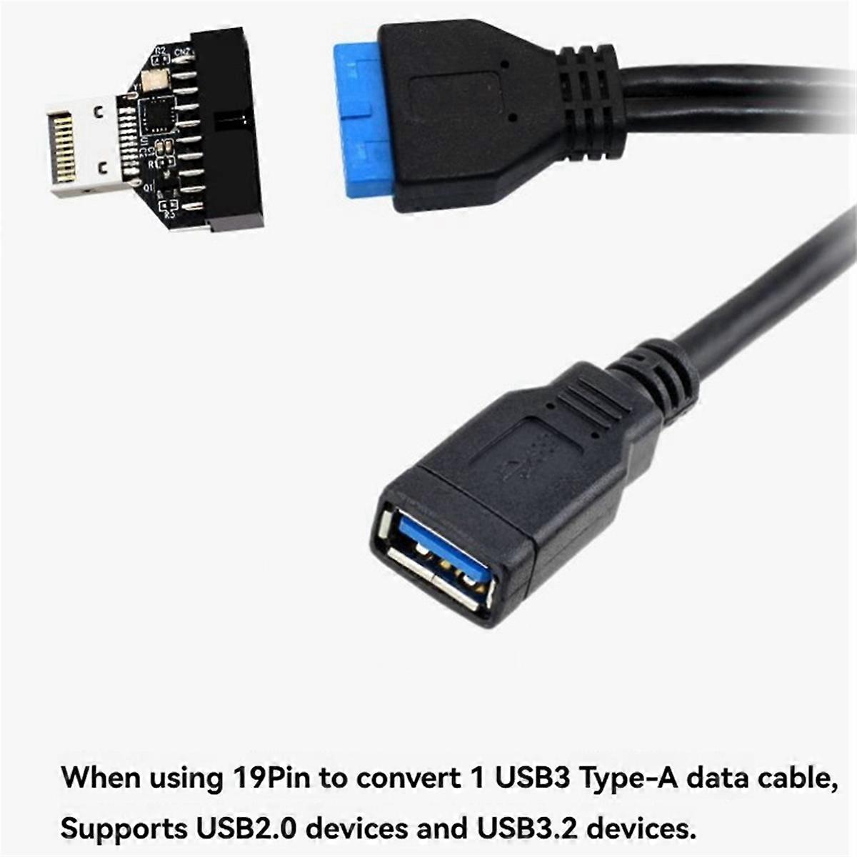 USB3 Type-E 20Pin to USB 19P Chassis Front Convert the Motherboard Type-E Expansion Card Type-E Inte