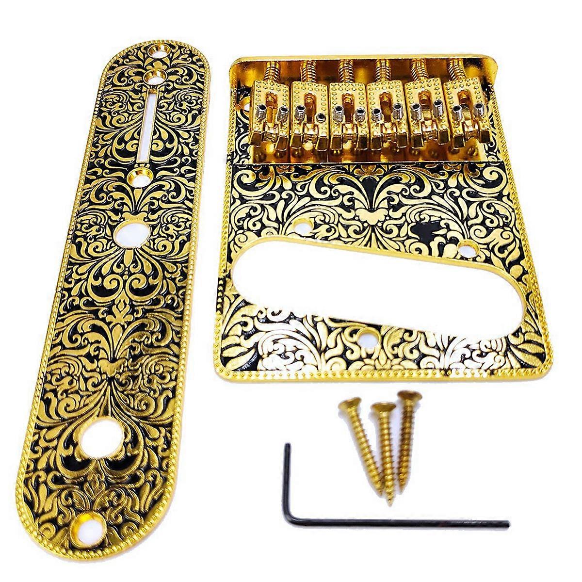 6 String Roller Saddle Bridge and Control Plate