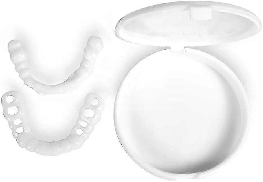 Upper & Lower Teeth Veneers Temporary False Teeth Fake Teeth Instant
