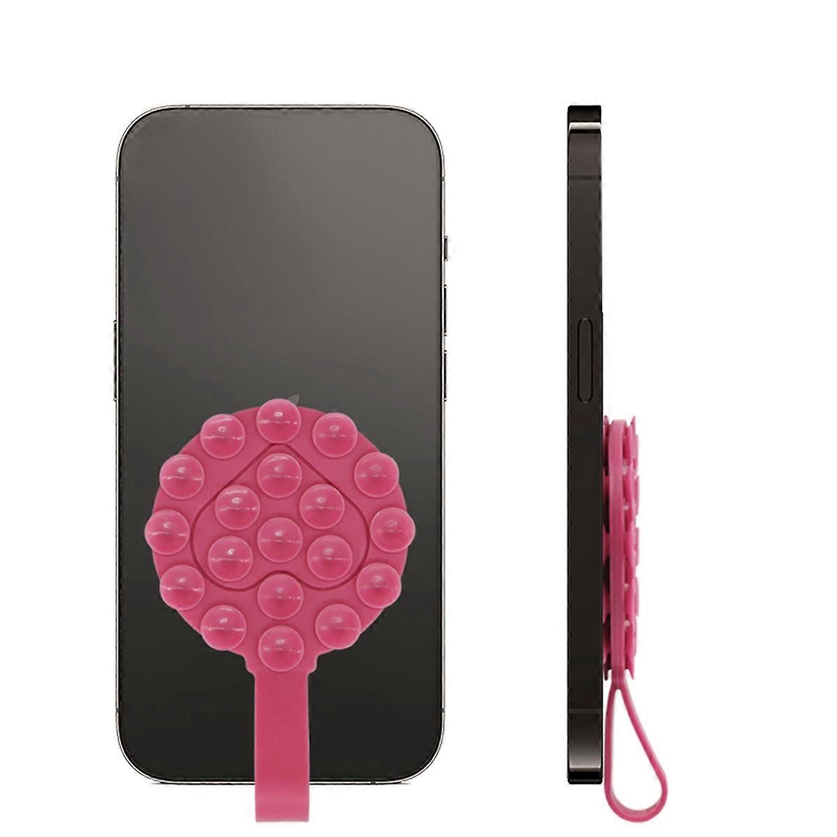 Double Side Suction Cup Phone Case Holder Silicone Handle Holder E