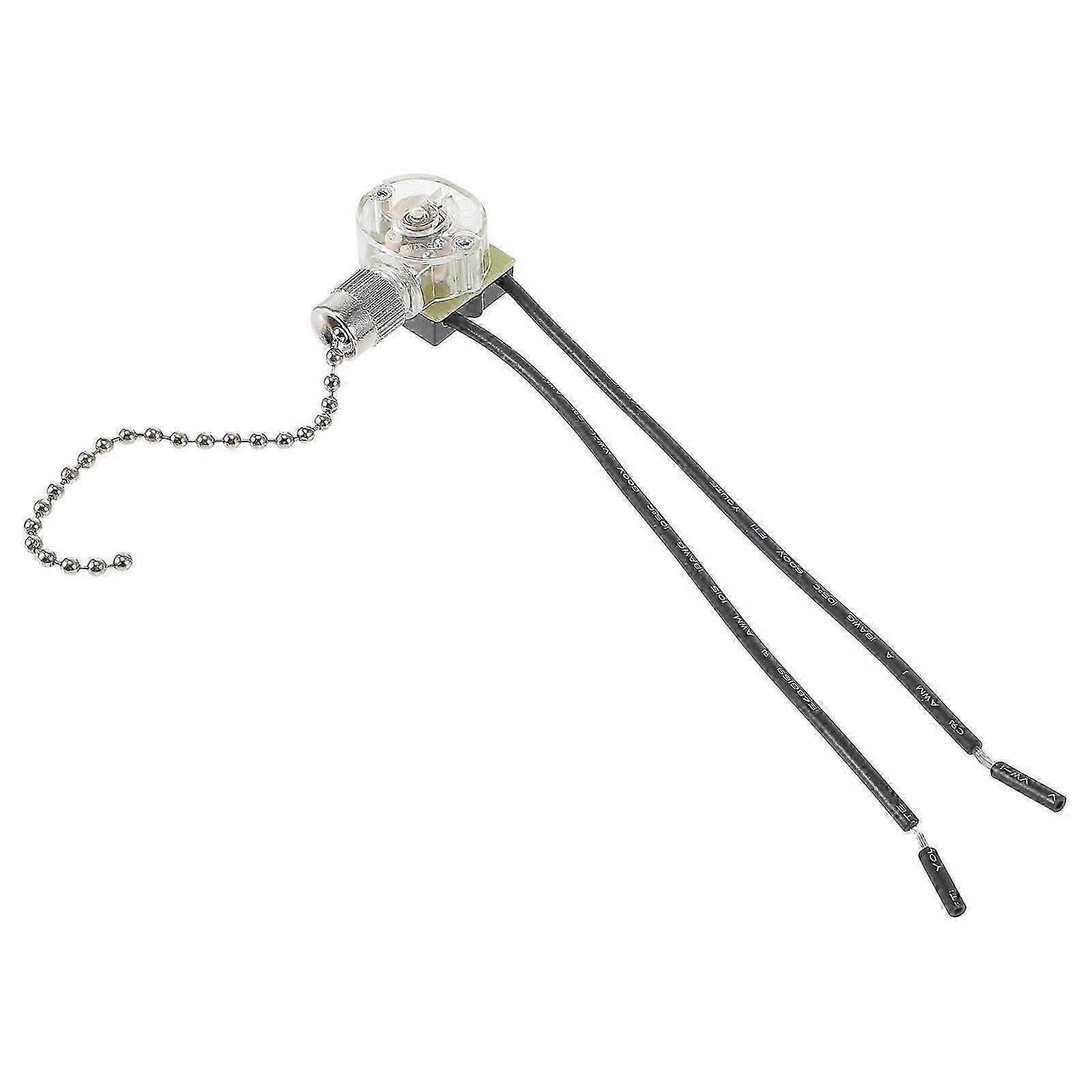 2pcs Ceiling Fan Switch 2 Wire Ceiling Fan Switch Fan Pull Chain Switch Control