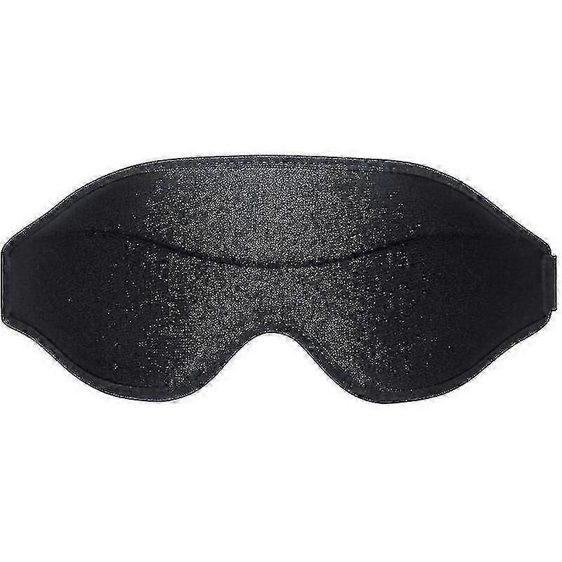 2022 New Adjustable Travel Private Label Light Block Blindfold Black 3d Contoured Memory Foam Sleeping Eye Mask