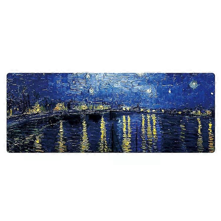 Large Oil Painting Mouse Pad-Unlocked Starry Night 400x900x1.5mm Starry Night