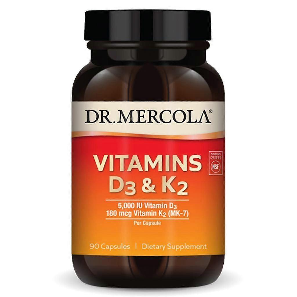 Dr. Mercola Vitamins D3 & K2 Capsules 90