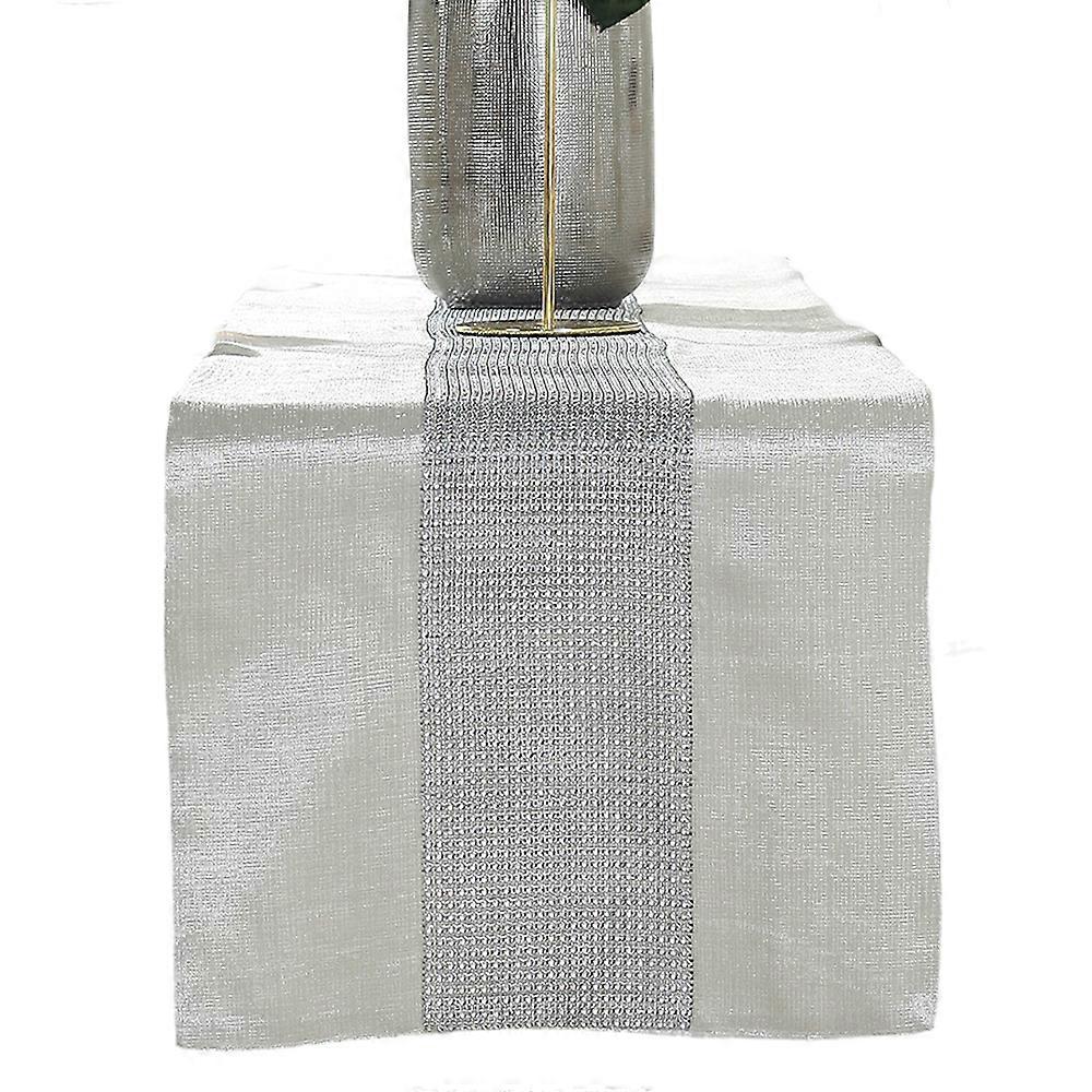 Table Runner, Rustic Design, Cotton Jute Fabric