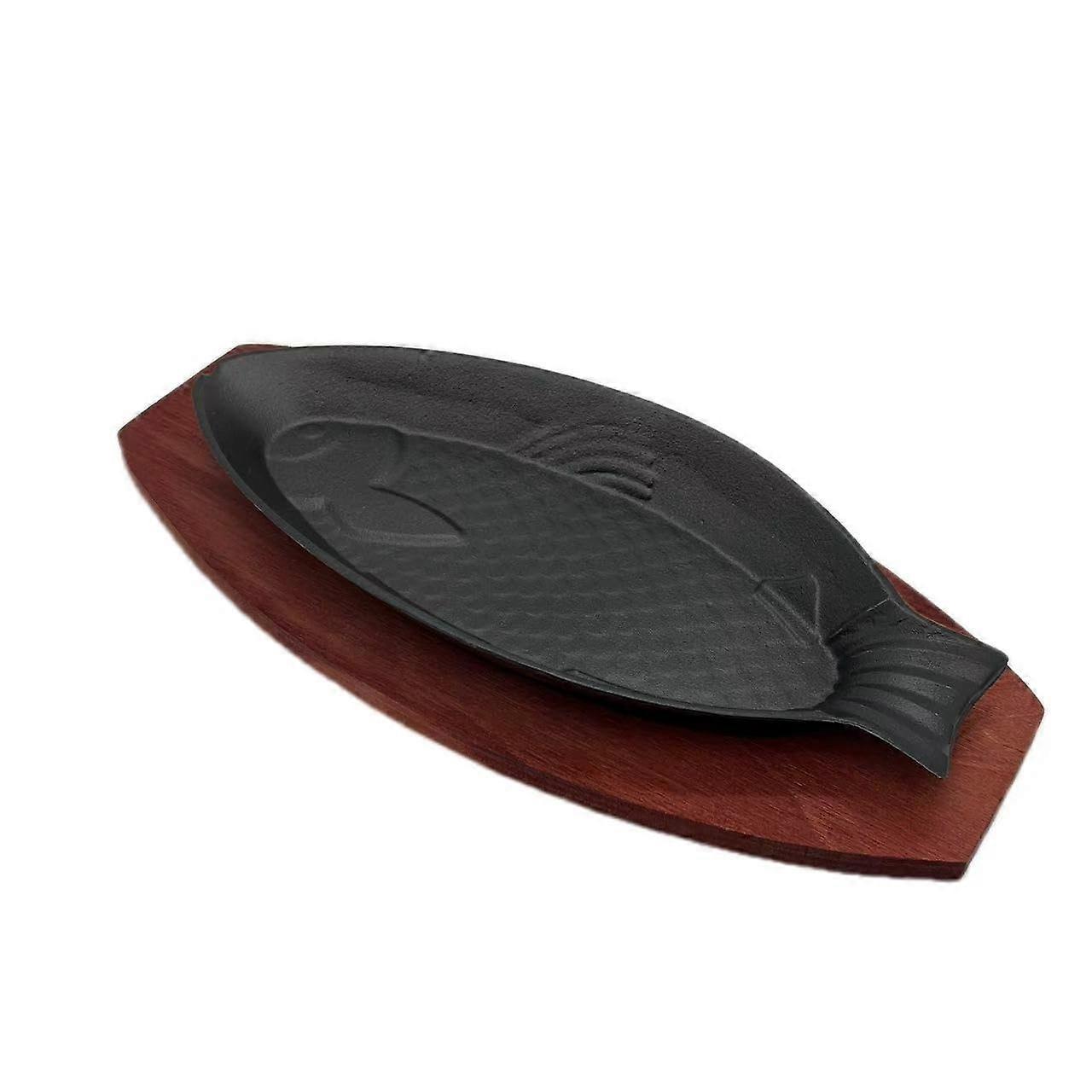 Cast iron platter pan for versatile cooking and serving