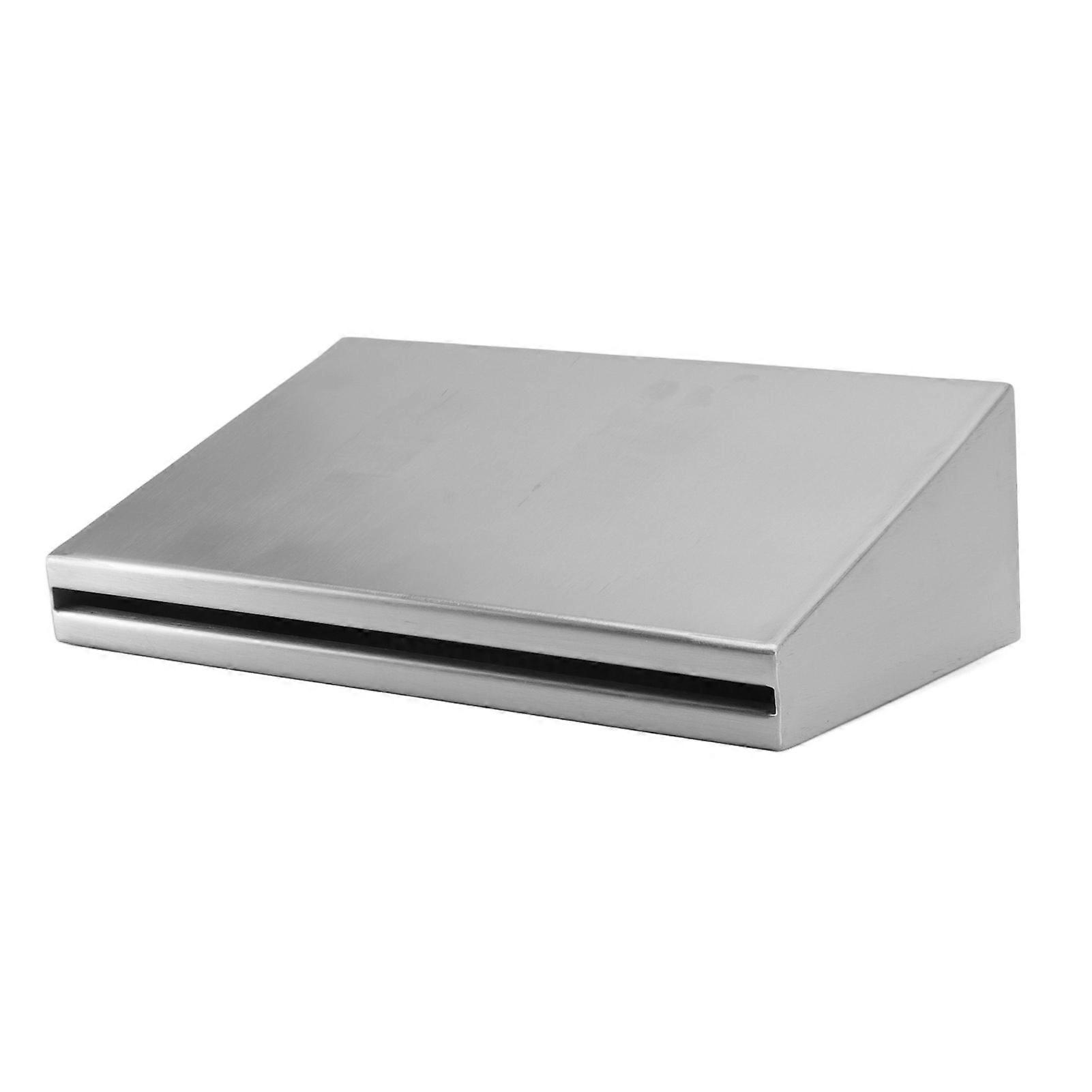 Waterfall Rectangular Fountain Stainless Steel 12V G1 1/2 Internal Thread with LED Light for Swimming Pool Garden