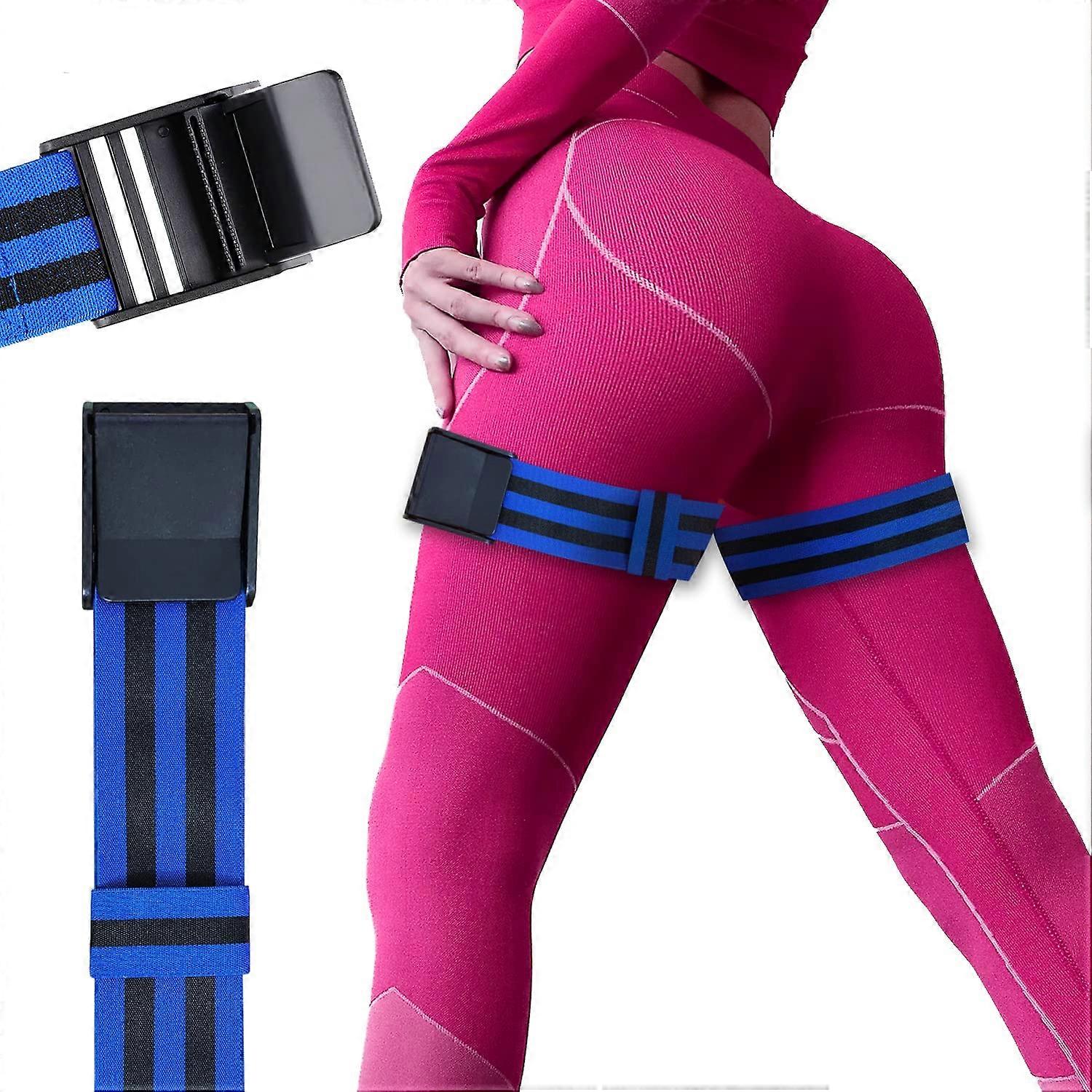Hip Bands - Adjustable Blood Flow Restriction Bands for Men and Women, Occlusion Resistance for Hip Development and Strength Training