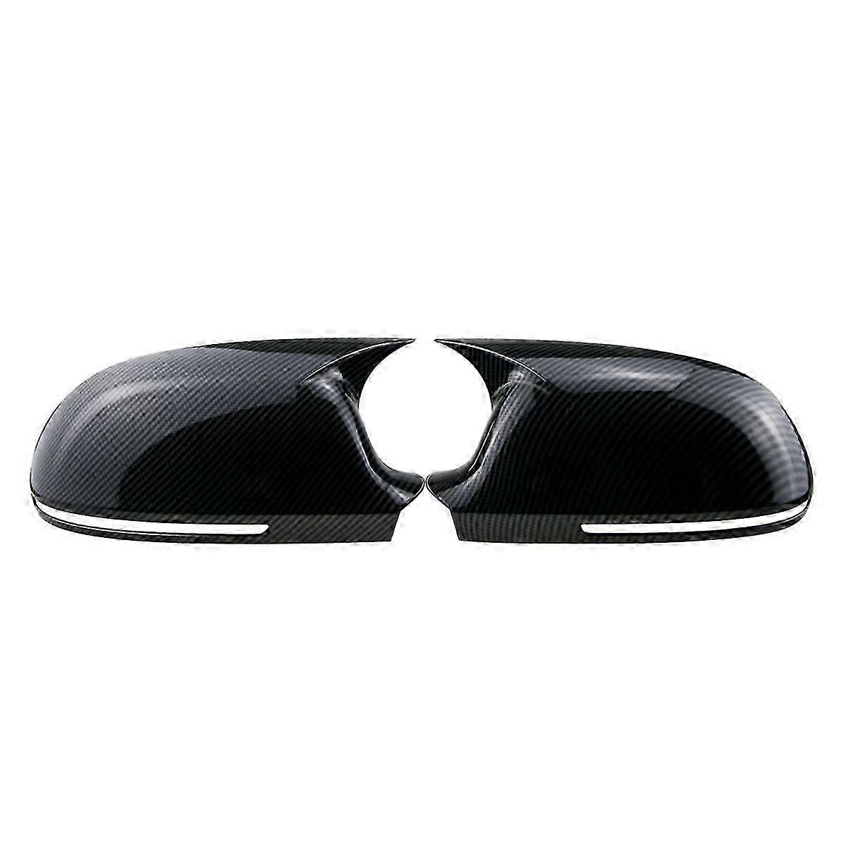 Bil Sida Dörr Speglar Täck Auto Backspegel Lock För A4 A5 B8 A3 8p A6 C6 (kol)