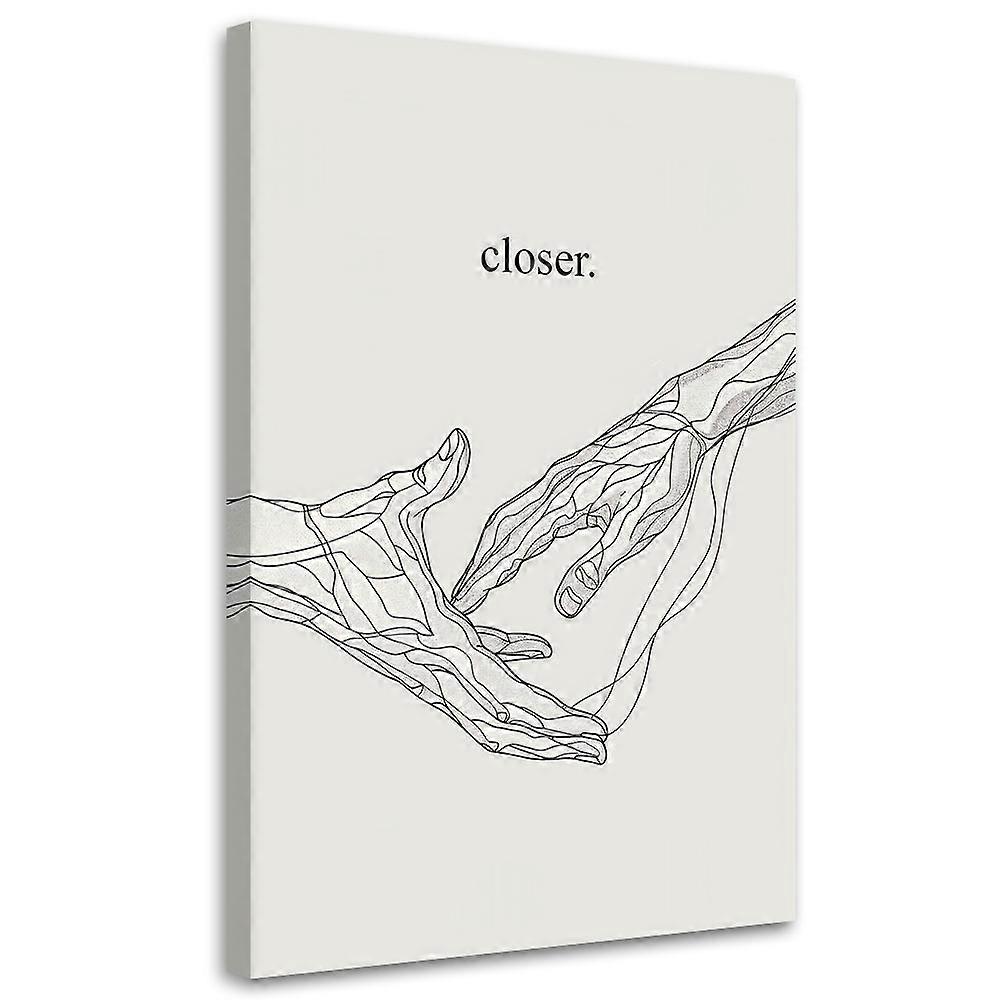Impression sur toile, Line Art Closer - 60x90