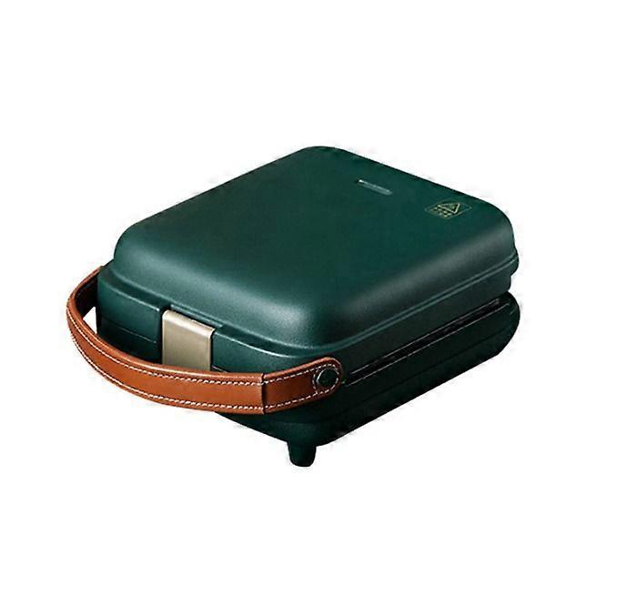 Multifunctional Mini Sandwich Maker Three-in-one Household Egg Waffle Breakfast Machine (Forest Green)