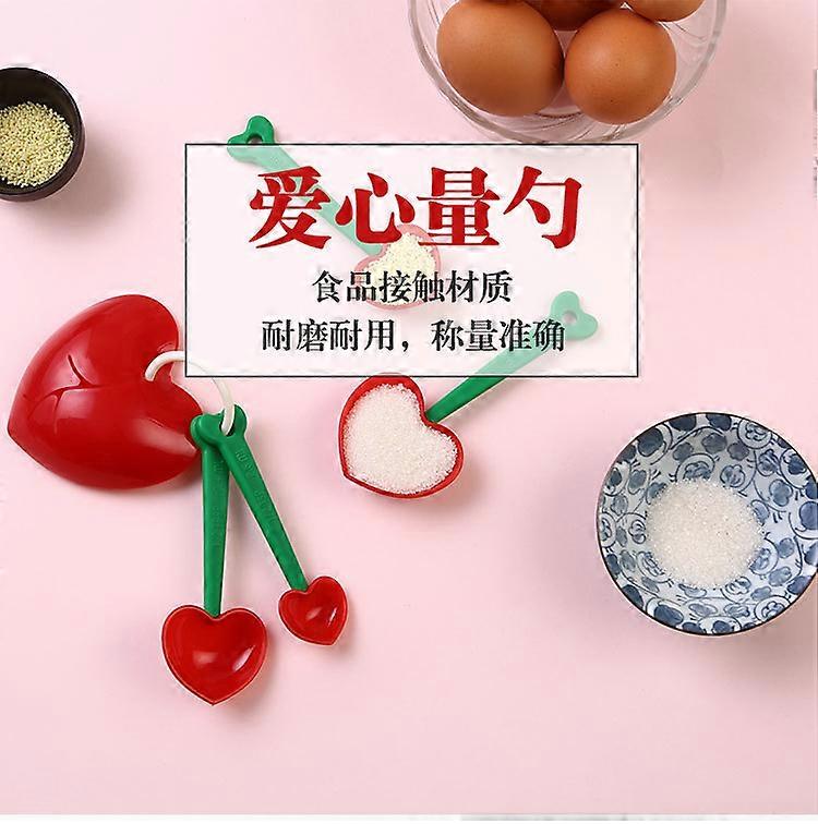 Zhenghui Baking Tools Love 5-piece Egg White Separator Measuring Spoon Set Kitchen Utensils