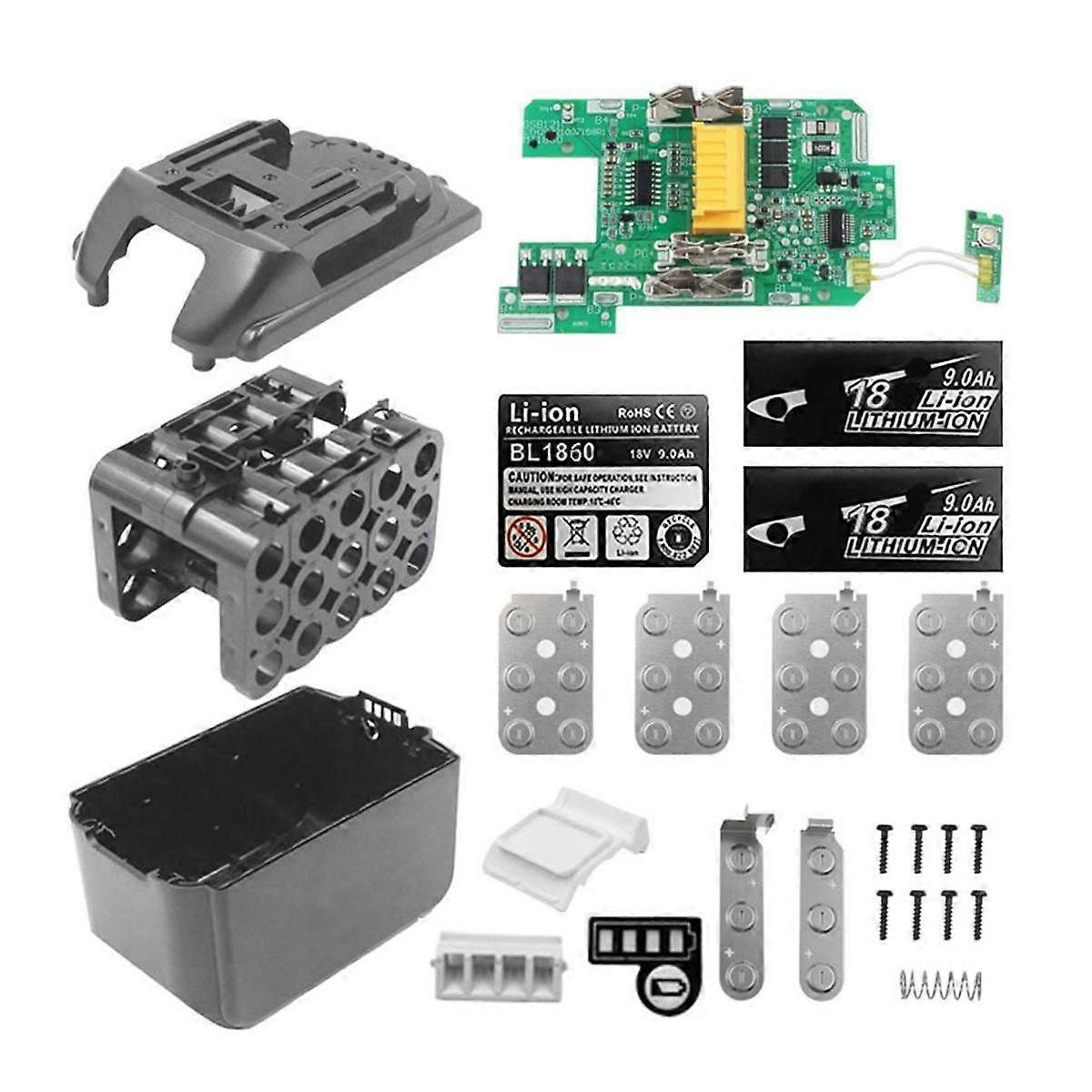 BL1890 Li-Ion Battery Case PCB Charging Protection Circuit Board Box for 18V 9.0Ah 18650 -15