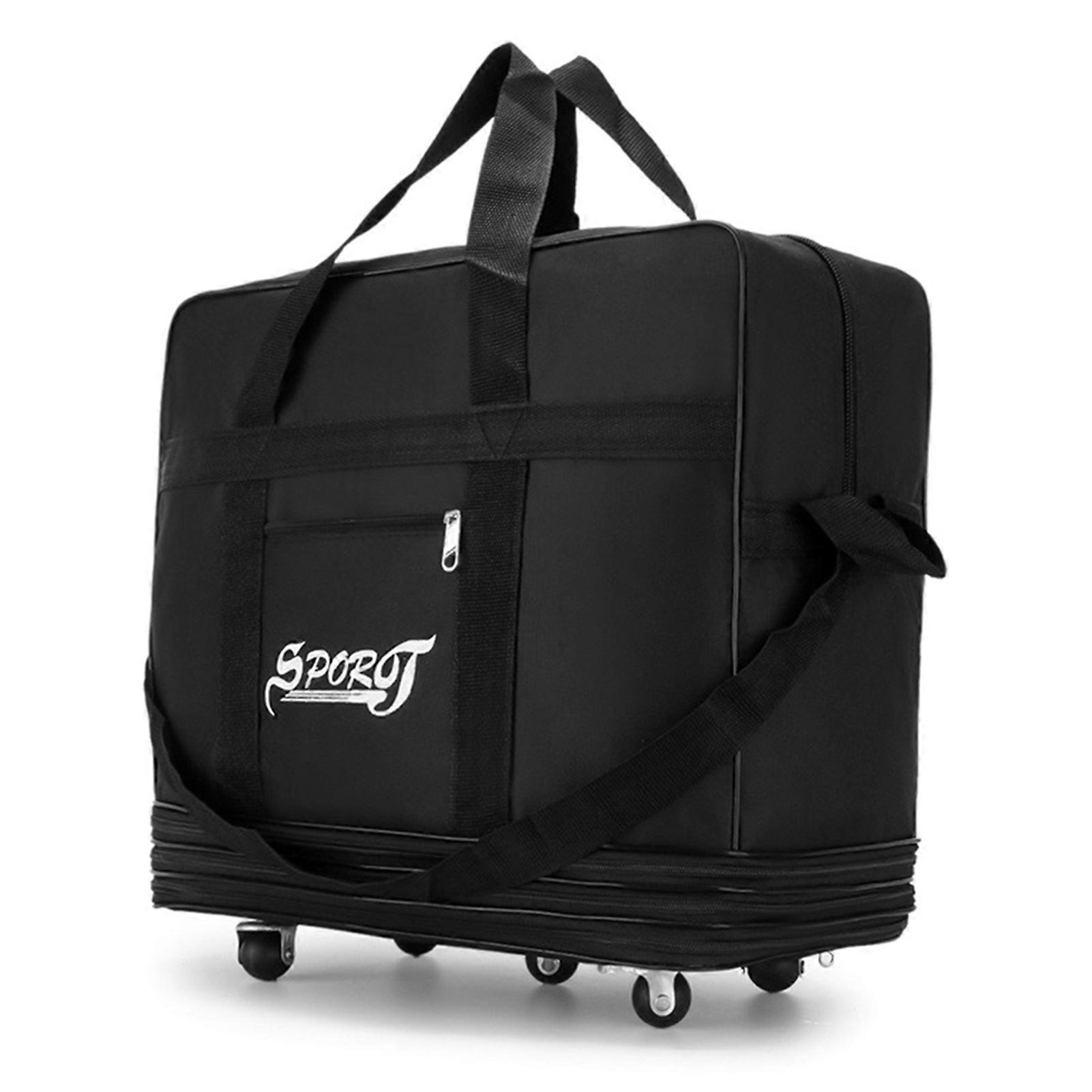 Foldable and expandable travel suitcase for men and women