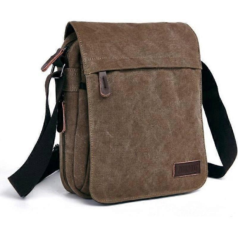 メンズバッグショルダーバッグキャンバス純色30 x 22 x 65 cmコーヒー