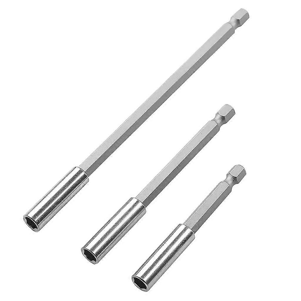 3Pcs 75/ 100/150mm Drill Bits Hex Socket Holder Power Driver Extension Bar