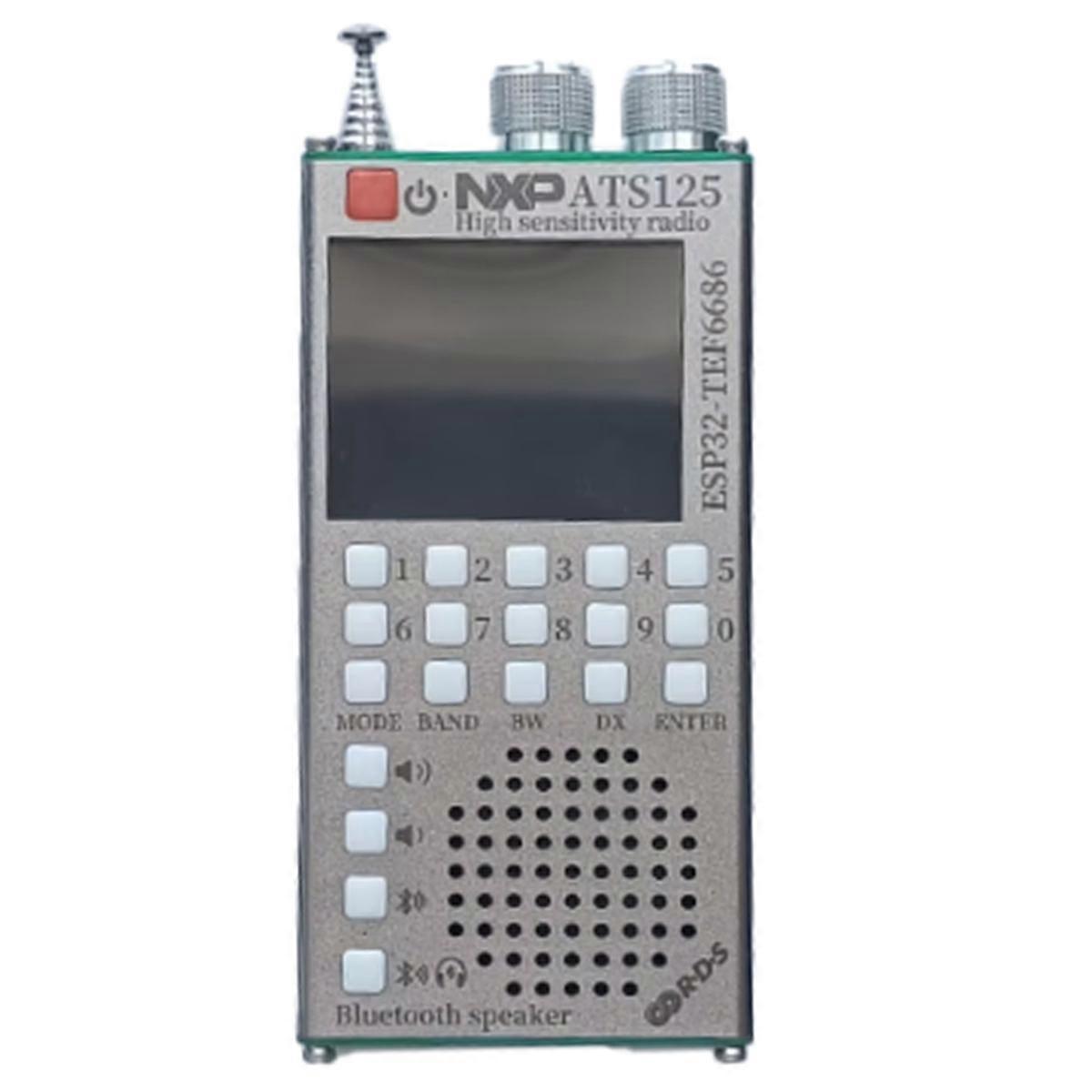 ATS125 ESP32 65-108MHz Ricevitore Radio Portatile FM/SW/MW/LW con NXP TEF6686 Chip, Dual-Mode Bluetoot