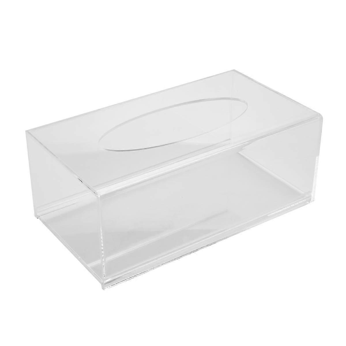 Acrylic Tissue Box Holder Tissue Box Rectangular Bathroom Countertop Office