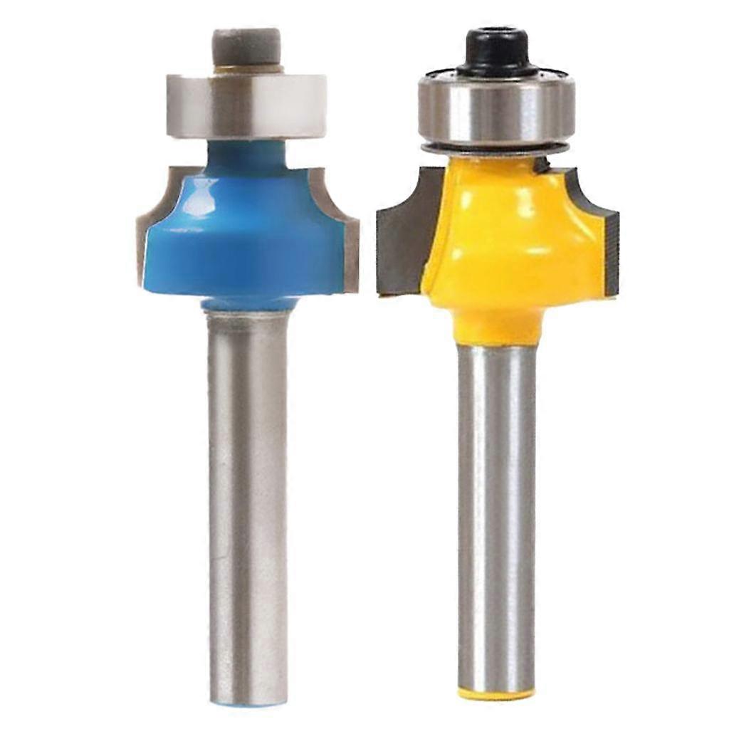 2Round Over Edging Router Bit 1/4" Shank 1/4" Radius 52mm Length Woodworking