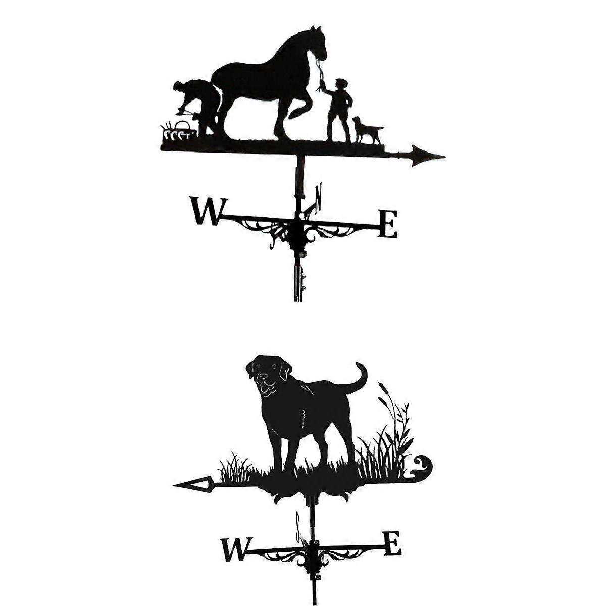 2pcs ανθεκτική σκηνή αγροικίας Weathervane βραχιόνων