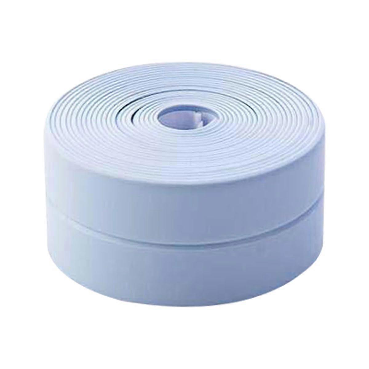 Kitchen Sealing Tape 3.8cm Wide, Self-Adhesive Bathroom Caulk Strip, Blue Sealant for Shower and Tile Sealing