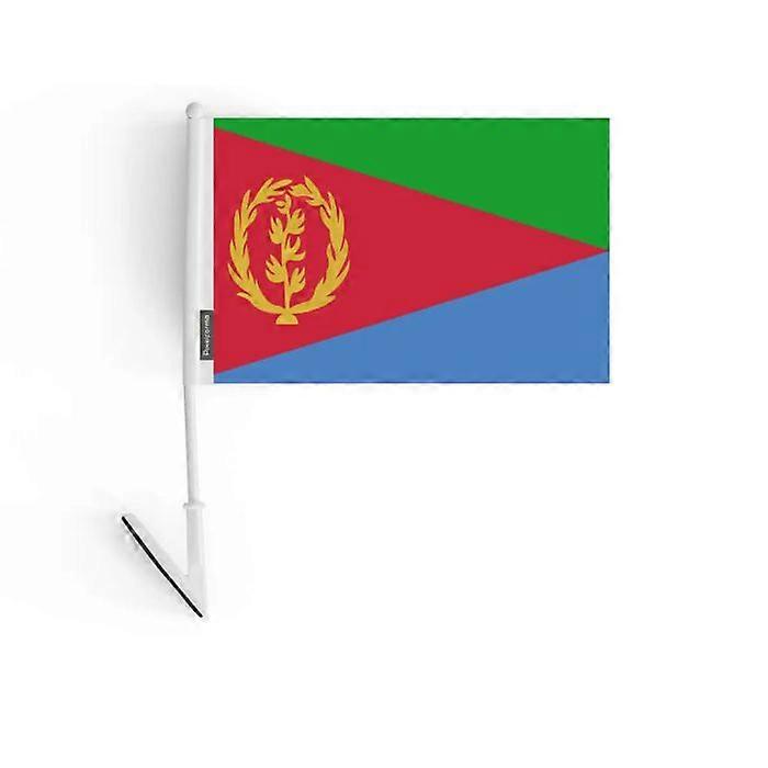 Adhesive flag - Eritrea - 14 x 21 cm - Polyester - 5 pieces - Double-sided
