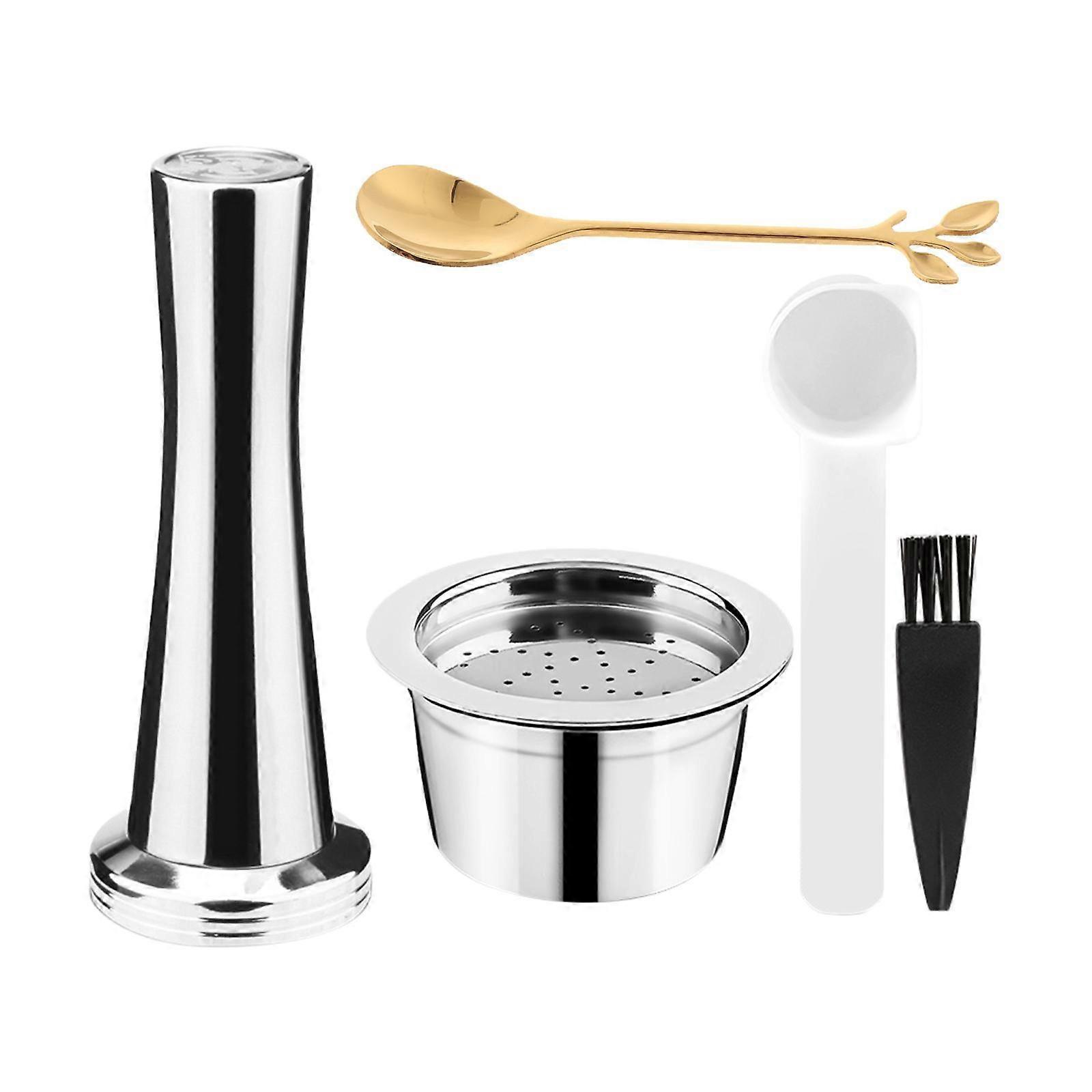 مجموعة كبسولة قهوة قابلة لإعادة التعبئة من الفولاذ المقاوم للصدأ لآلات القهوة ALDI