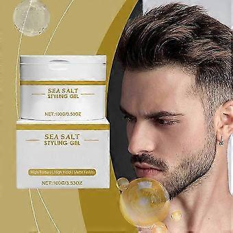 2025 Gel de peinado de sal marina para hombres con esponjosidad y brillo naturales y duraderos