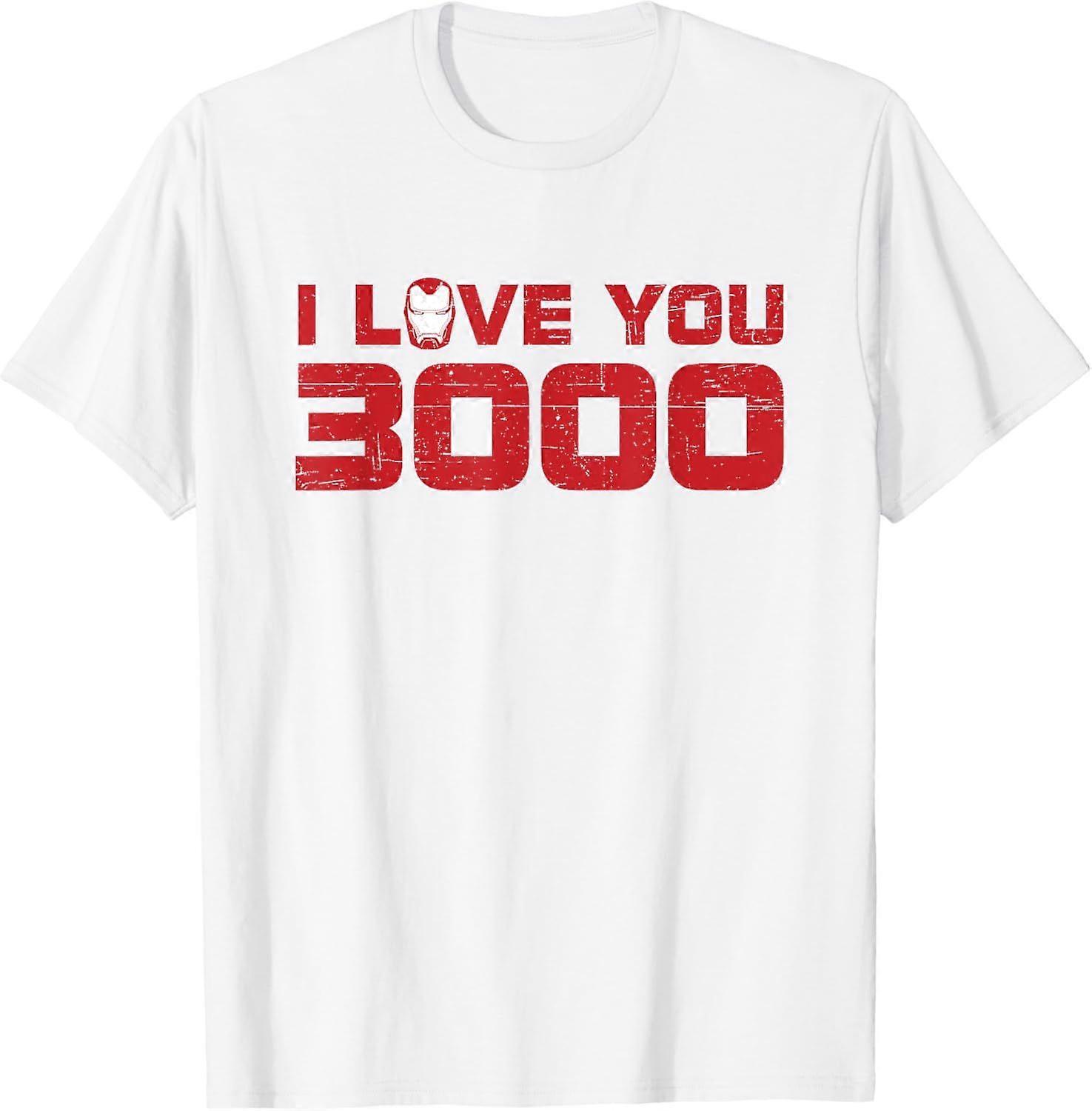 마블 어벤져스: 엔드게임 아이언맨 I Love You 3000 빈티지 티셔츠