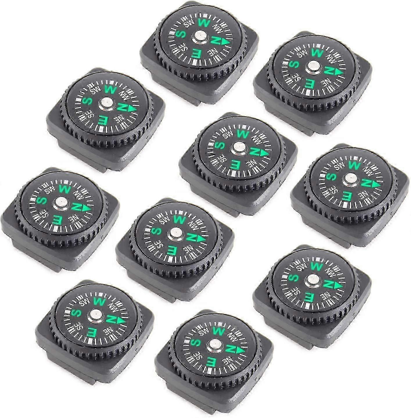 10pcs Button Compass, Mini Compass Button Compasses Watch Band Co