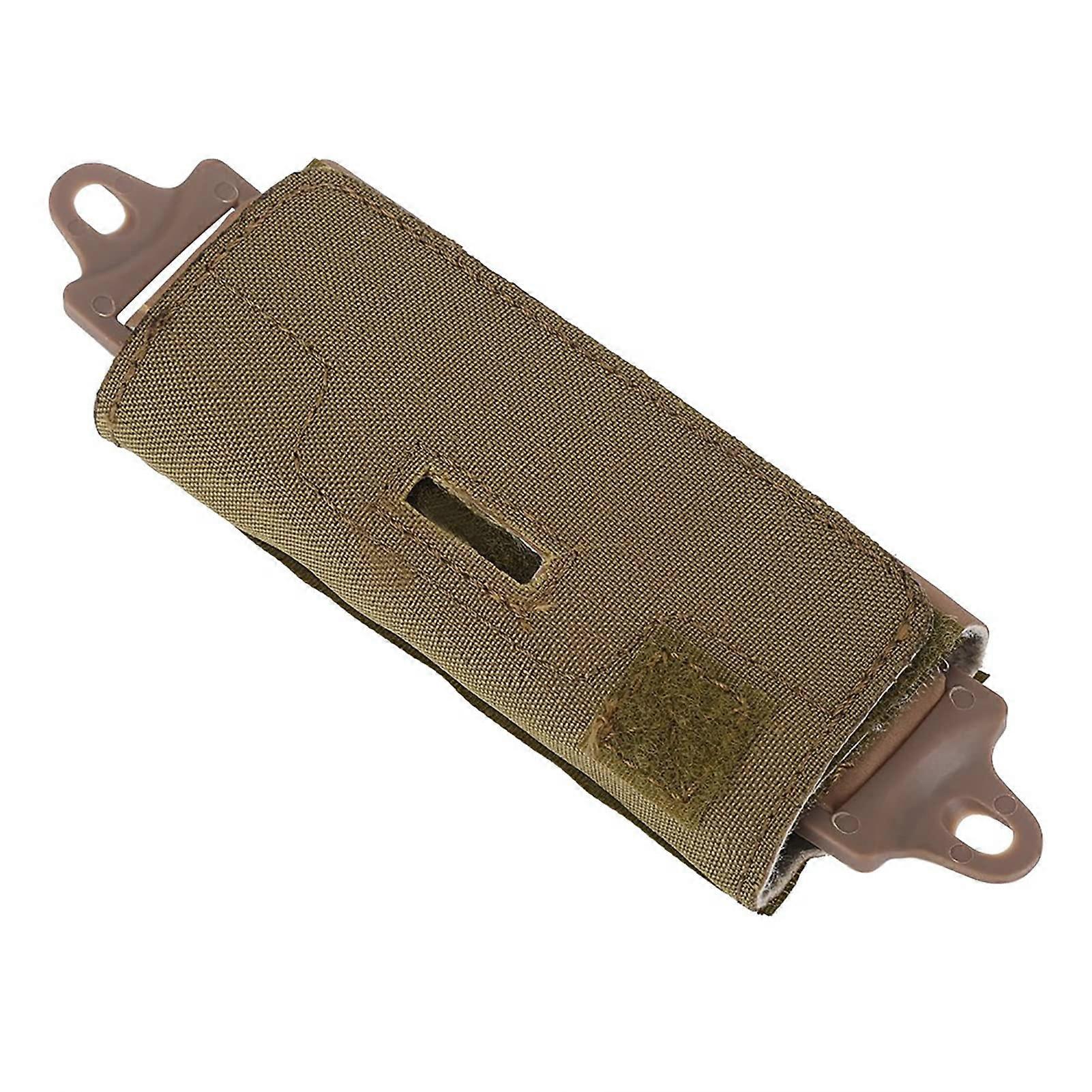 Helmet Tail Bag, 2 Colours Nylon Helmet Accessory Bag Rail Counterweight Bag for OPS/Fast/BJ/PJ/MH with Blocks (Brown)