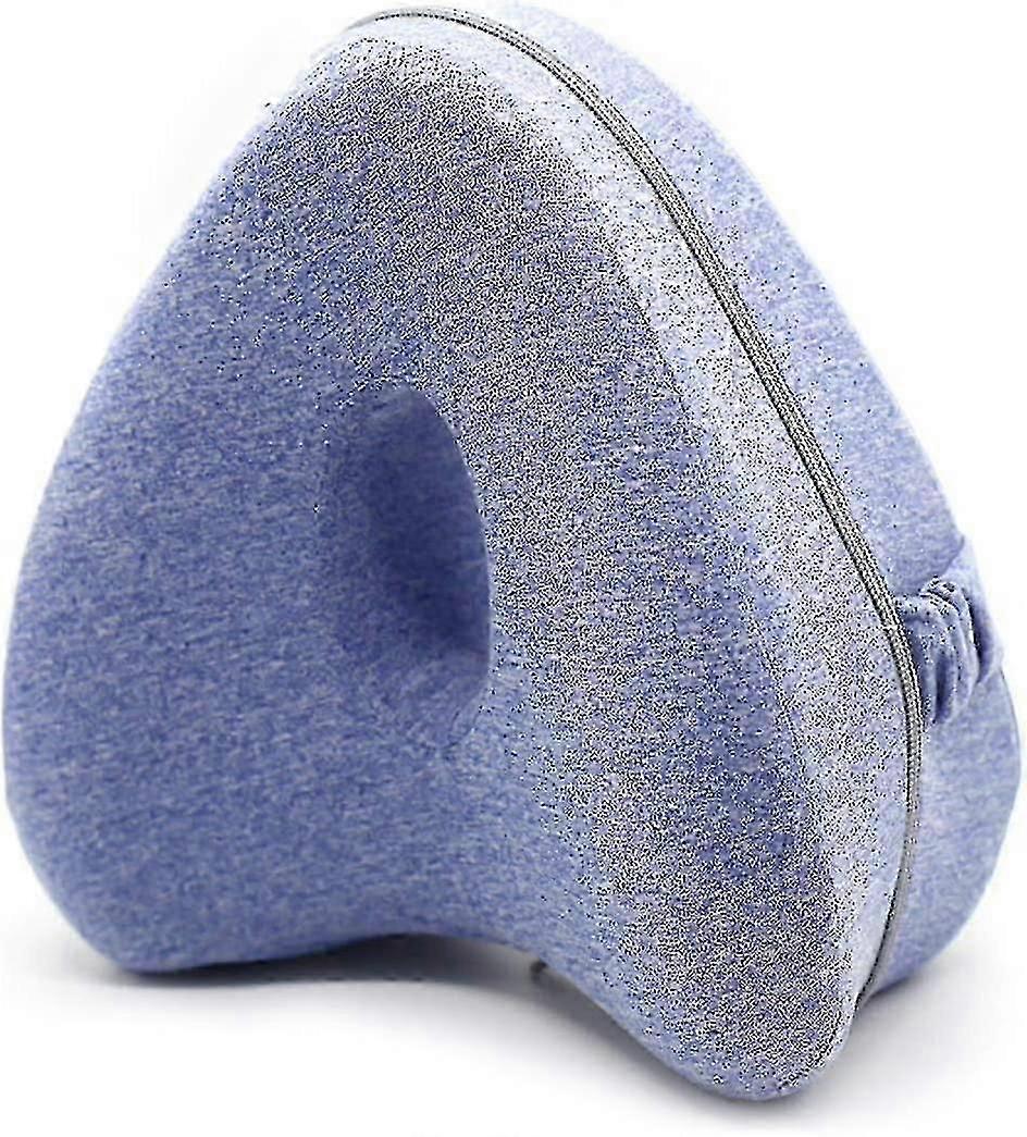 Leg Pillow With Memory Foam Relief Back Hip Pain-Blue