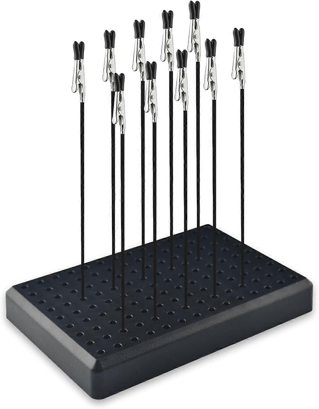 High Quality 10 Pcs Alligator Clip Sticks with Base Holder Models, Model Making