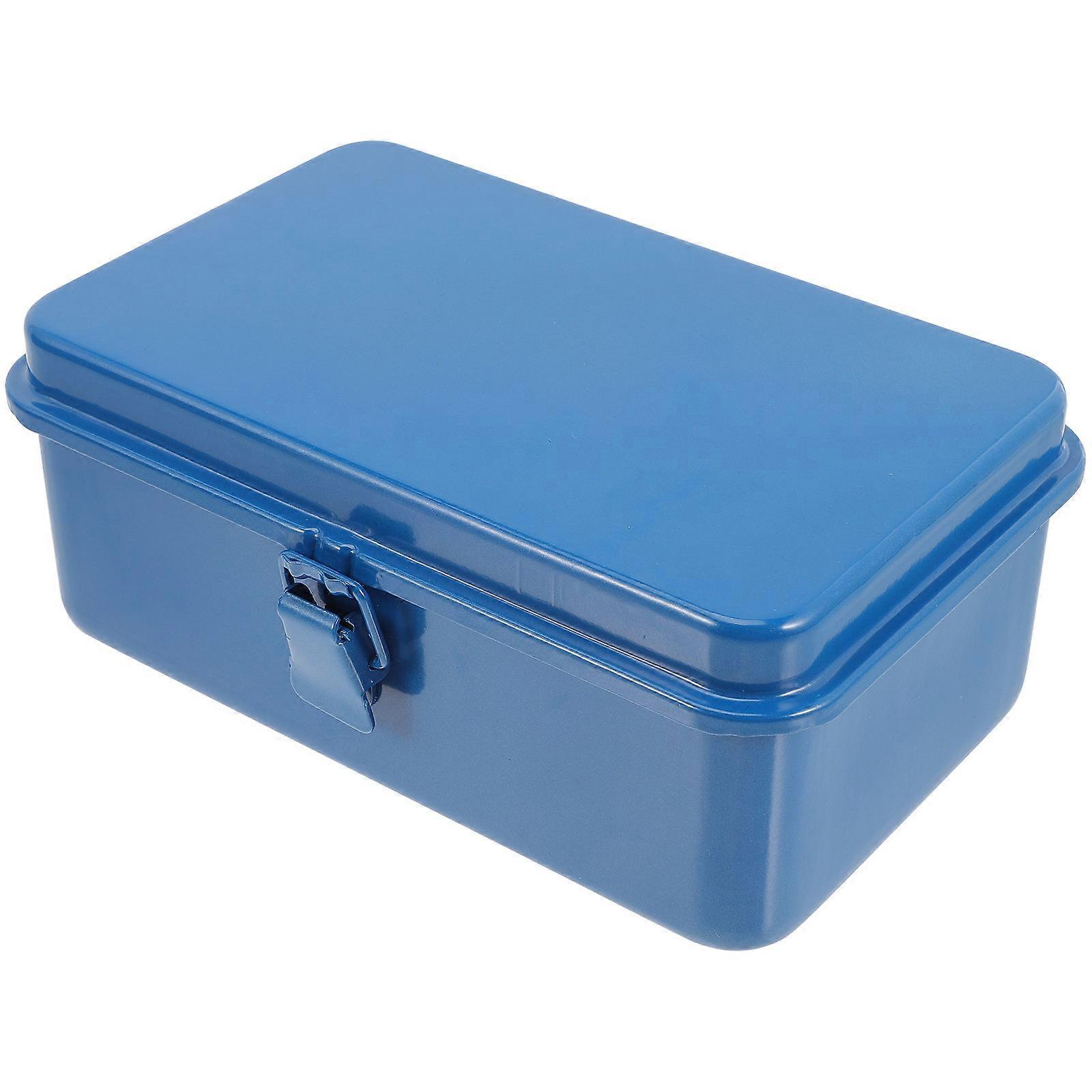 High Capacity Metal Toolbox, Stores Various Hand Tools Safely