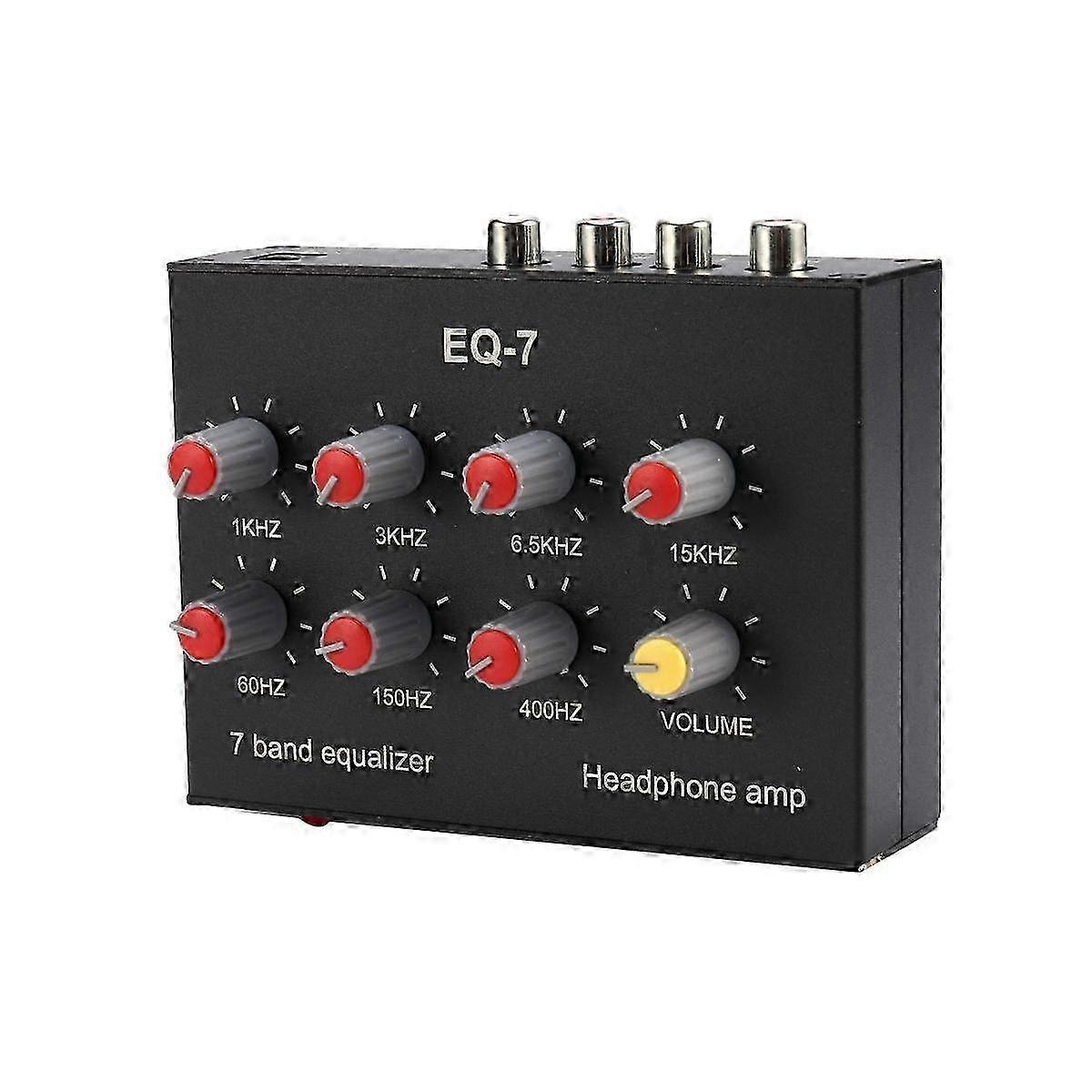 EQ-7 Car o Headset Amplifier 7-Band EQ Equalizer 2 Channel Digital Sound Equalizer
