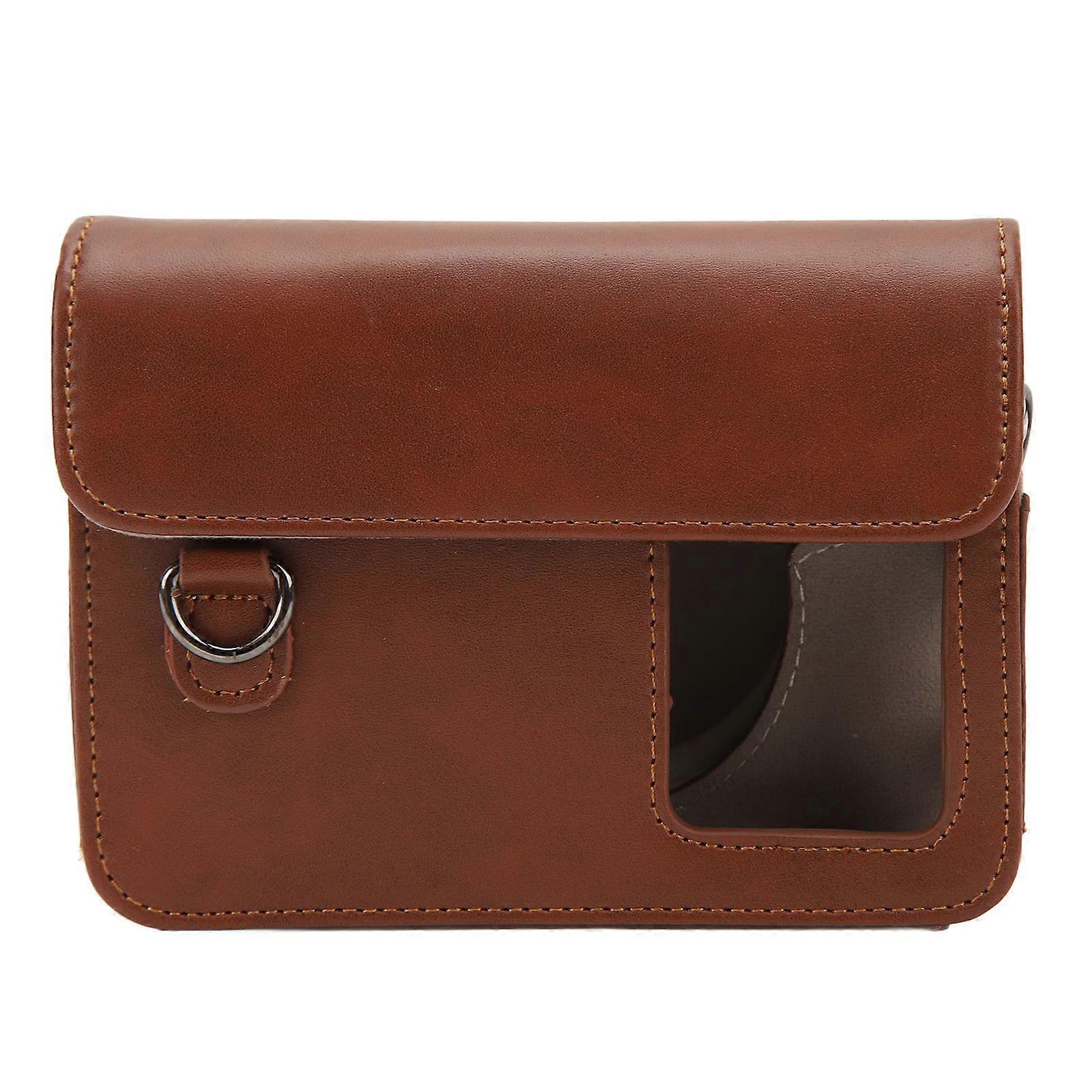 Camera Bag PU Leather Protective Case with Adjustable Shoulder Strap for Kodak C210R 