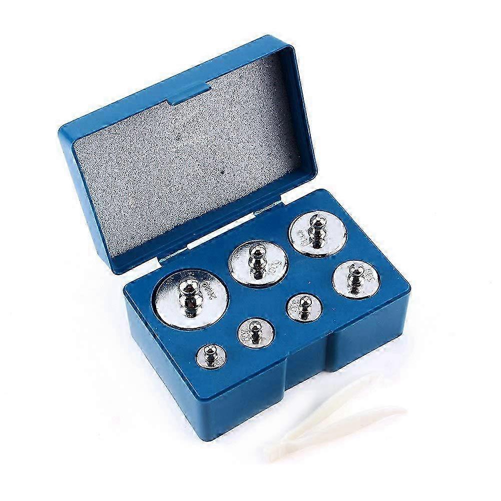 2025 500g Calibration Weights Set, Precision Steel Calibration Weight Kit with Tweezers for Digital Balance Scale