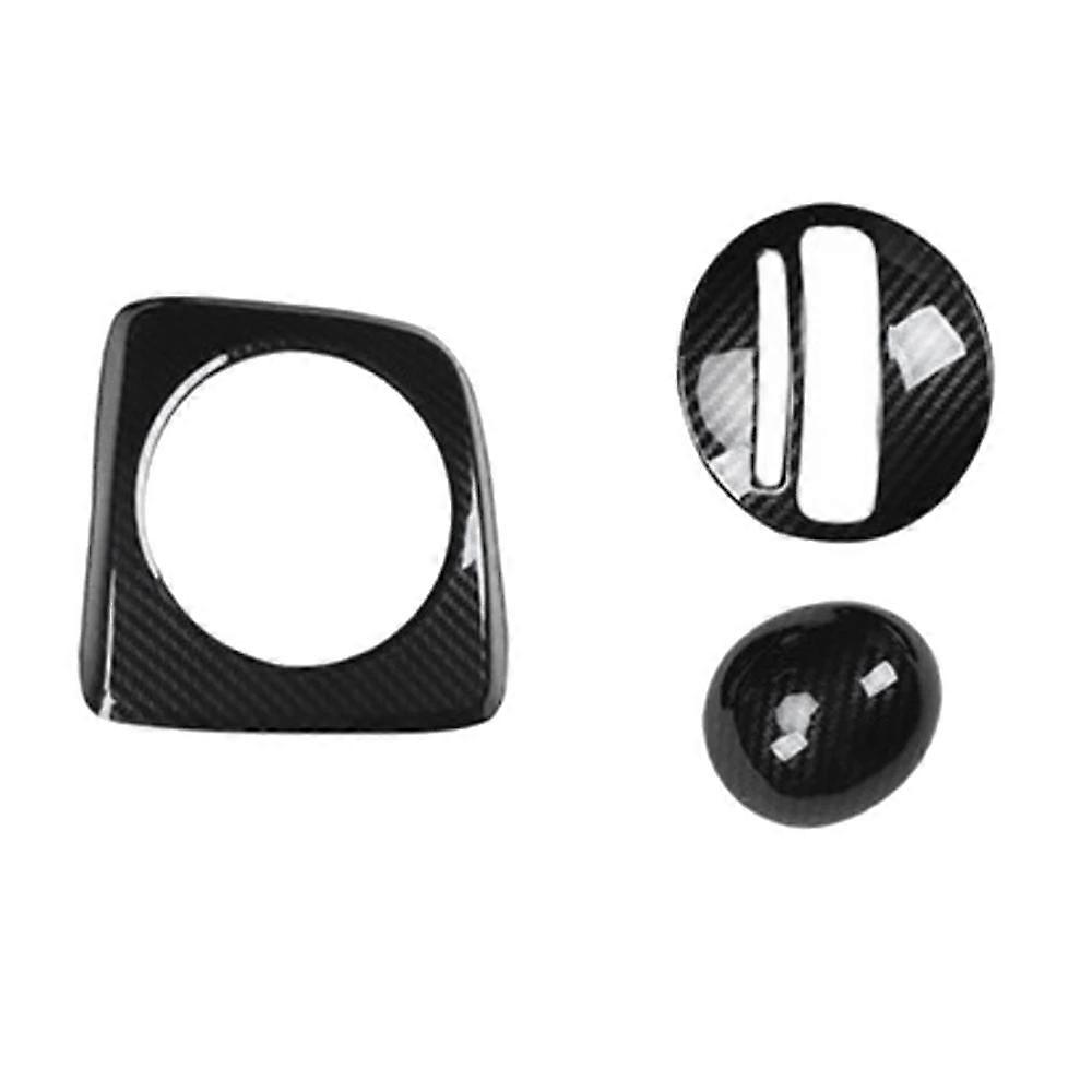 3Pcs Carbon Fiber Gear Shift Panel for 2006-2011 RHD