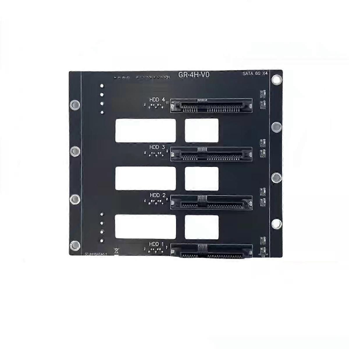 6Gbps SSD HDD SATA5.1 Hard Disk Drive Backplane Nas Storage Card Server Expansion Board SATA to 4-D