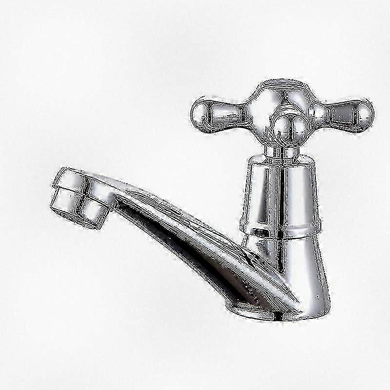 シンク用のクロームシングル冷水栓、家庭用およびキッチン用の洗面器の水道栓