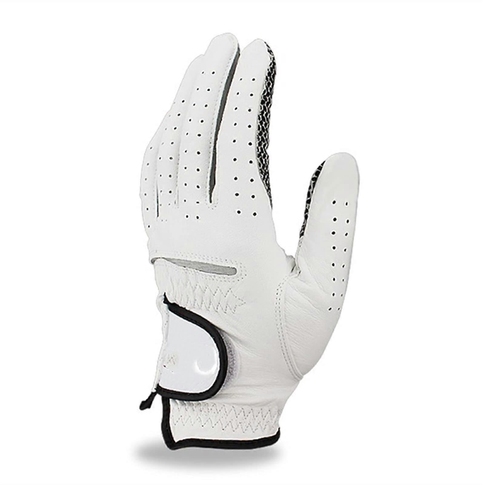 Golf Gloves, Men's Golf Gloves, Pack of 6, Soft Breathable Leather NonSlip Design Worn on Left hand 22 Small