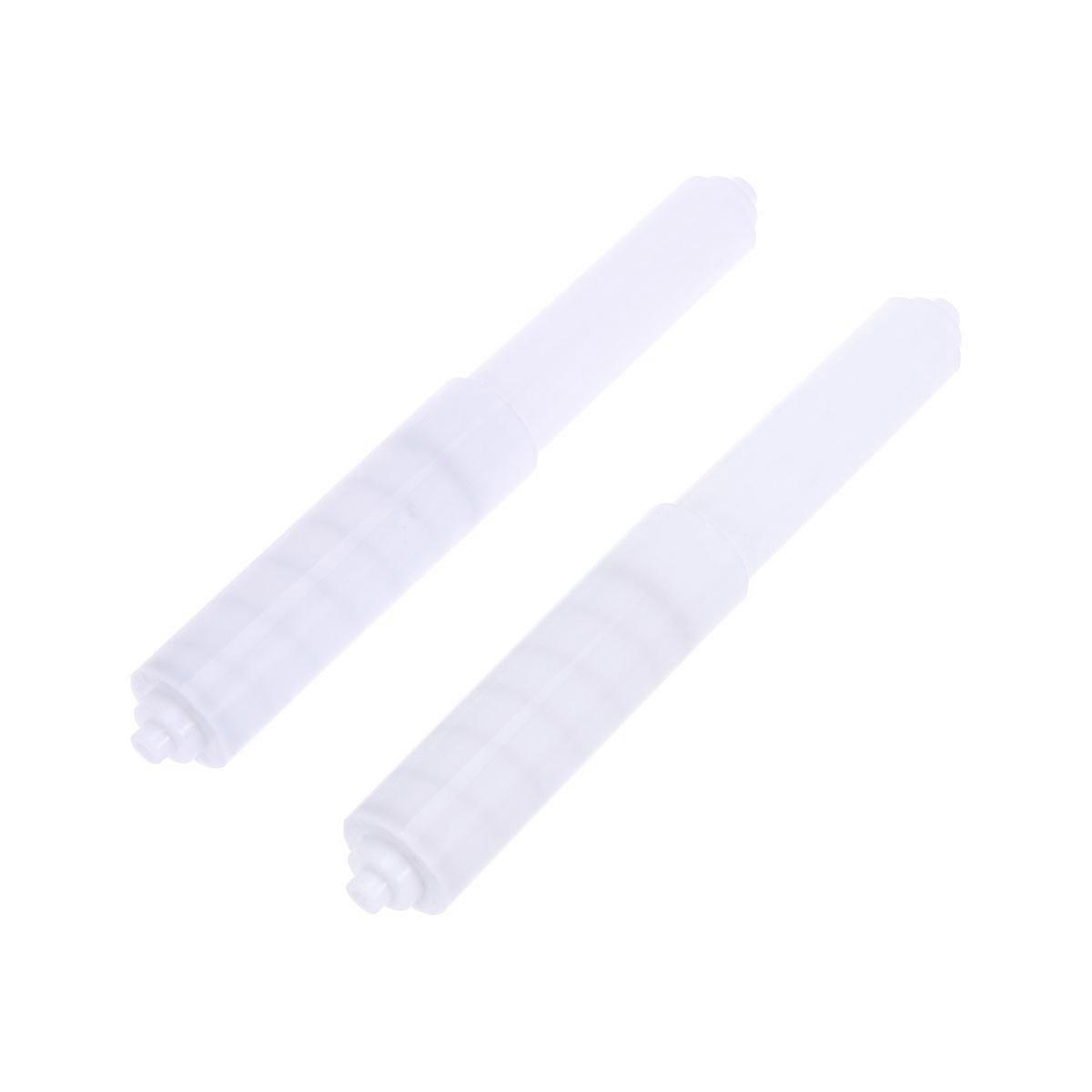 White Paper Holder 2pcs Adjustable Bathroom Accessories Paper Roller Rod Replacement Bulk