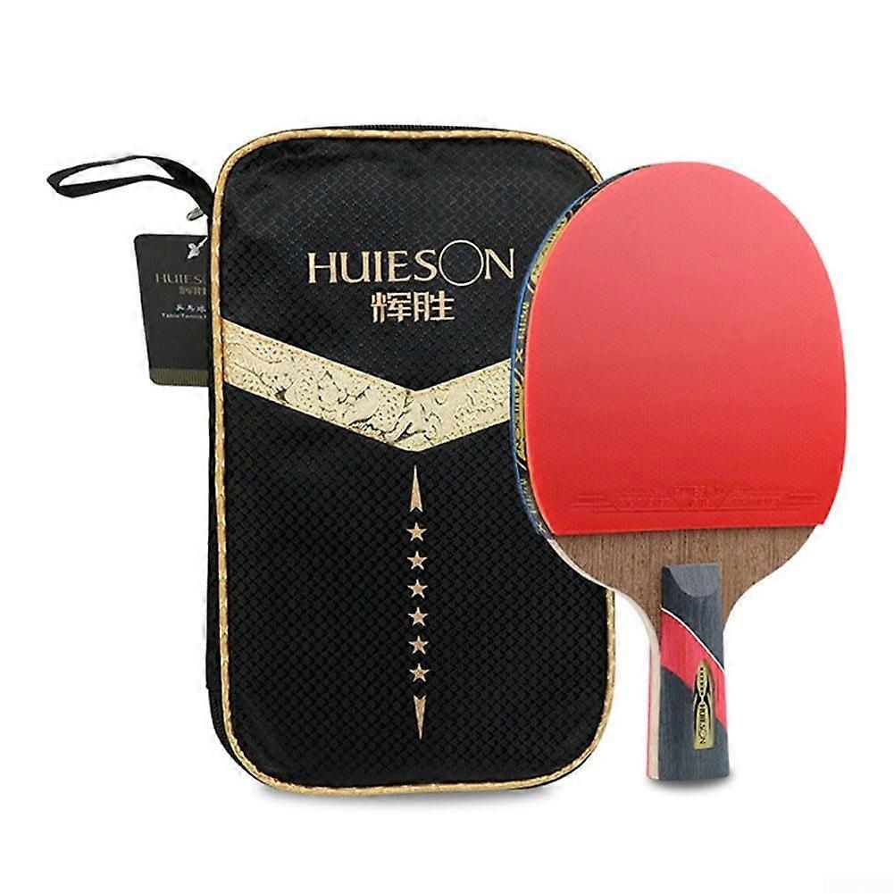Table Tennis Paddle for All Skill Levels Beginner to Pro Short Handle Lightweight and Durable Design