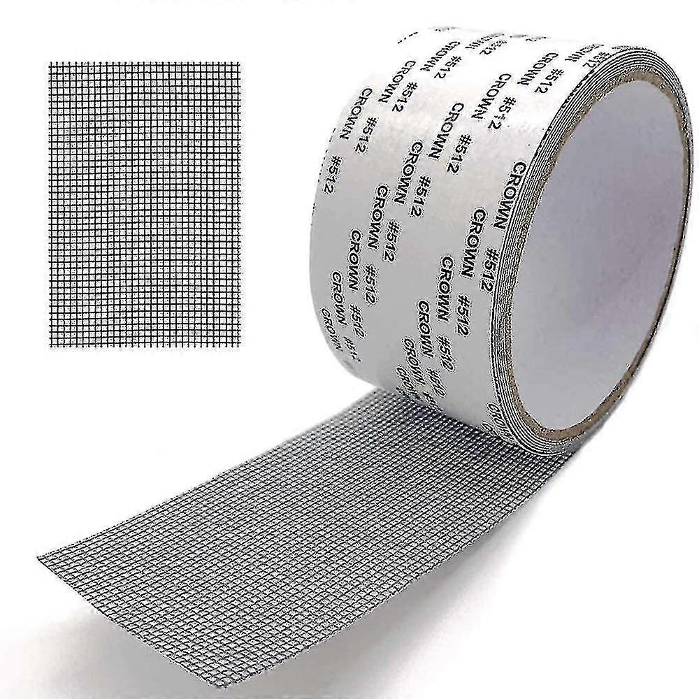 Mosquito Net Repair Kit - Self-Adhesive Patch Tape for Window Screens, Mesh Tents & Curtains (Black)