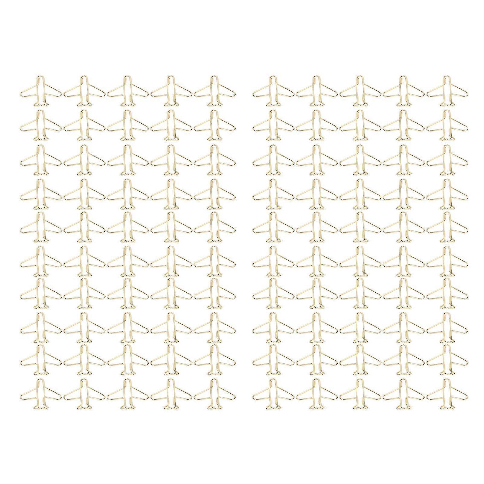 2025 Latest Model  100pcs Paper Clips Portable Anti Rust Electroplating Gold